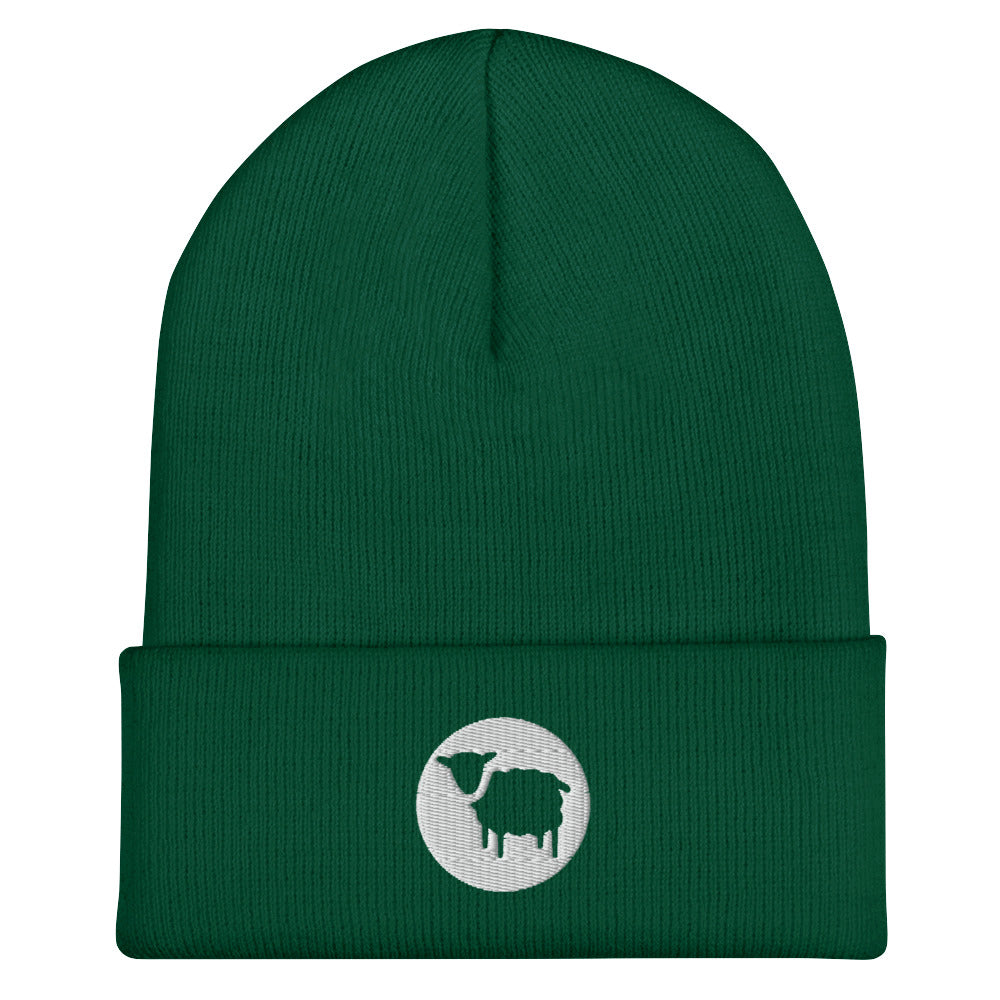 Sheep Cuffed Beanie - Spruce