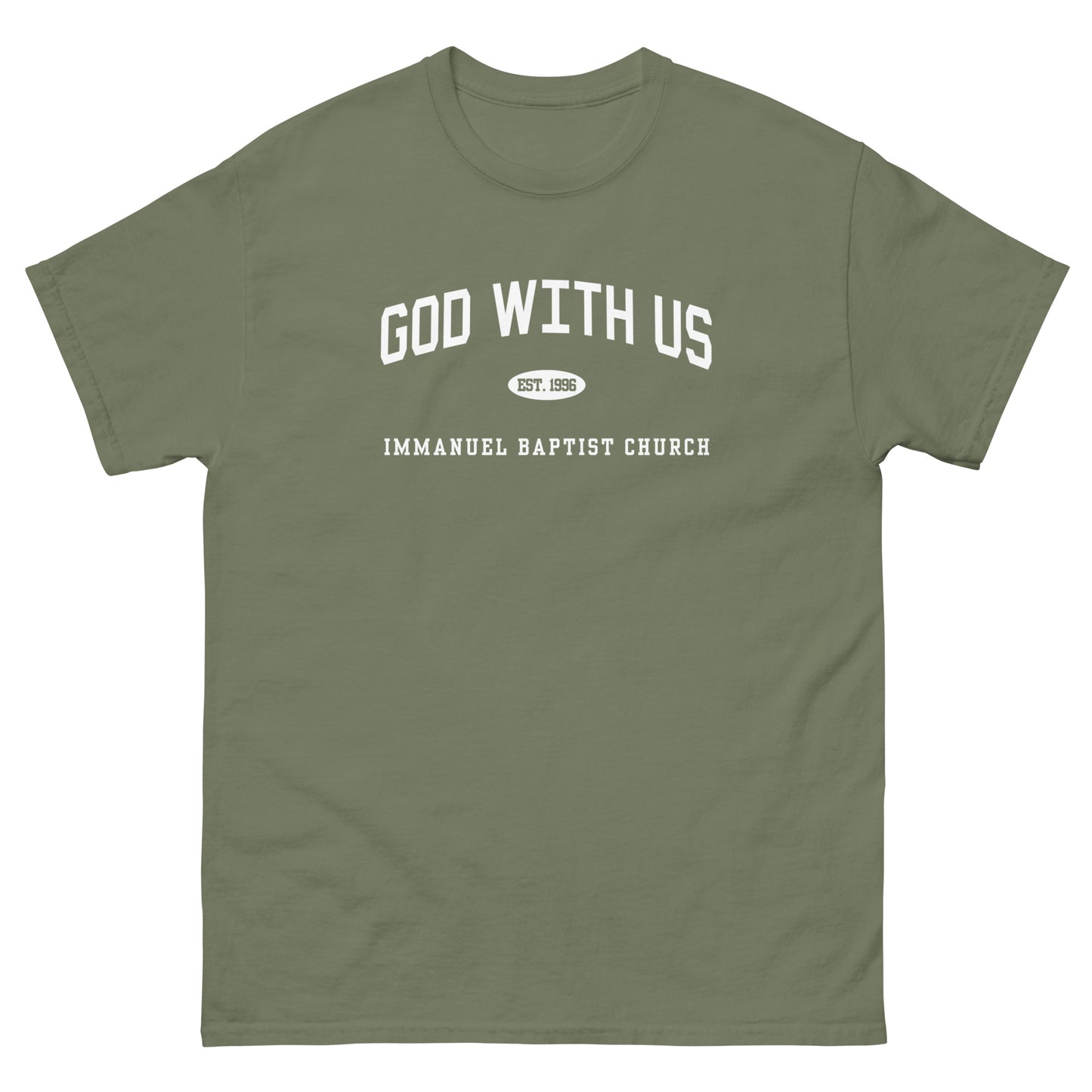 God With Us Tee - Military Green