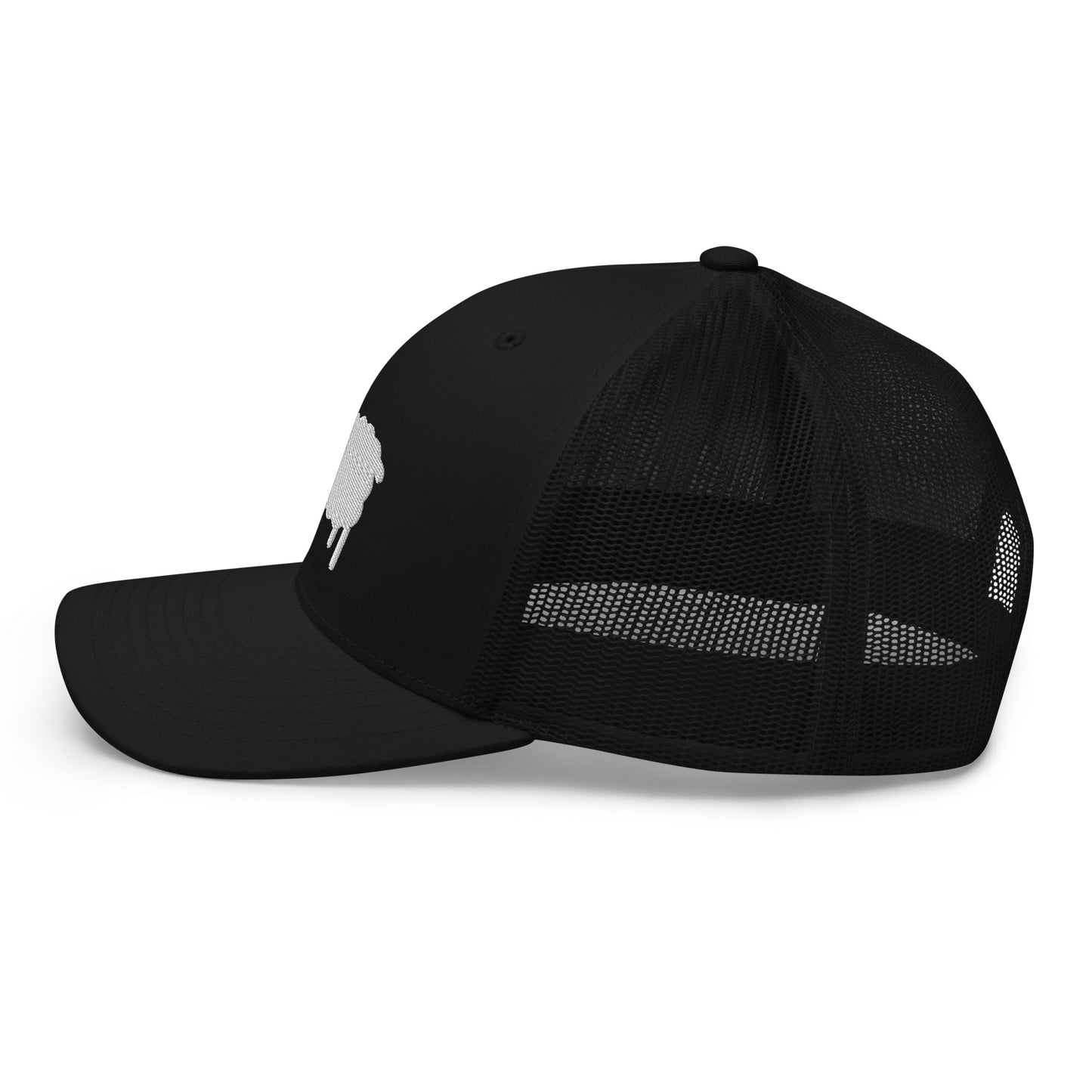 Sheep Trucker Hat - Black