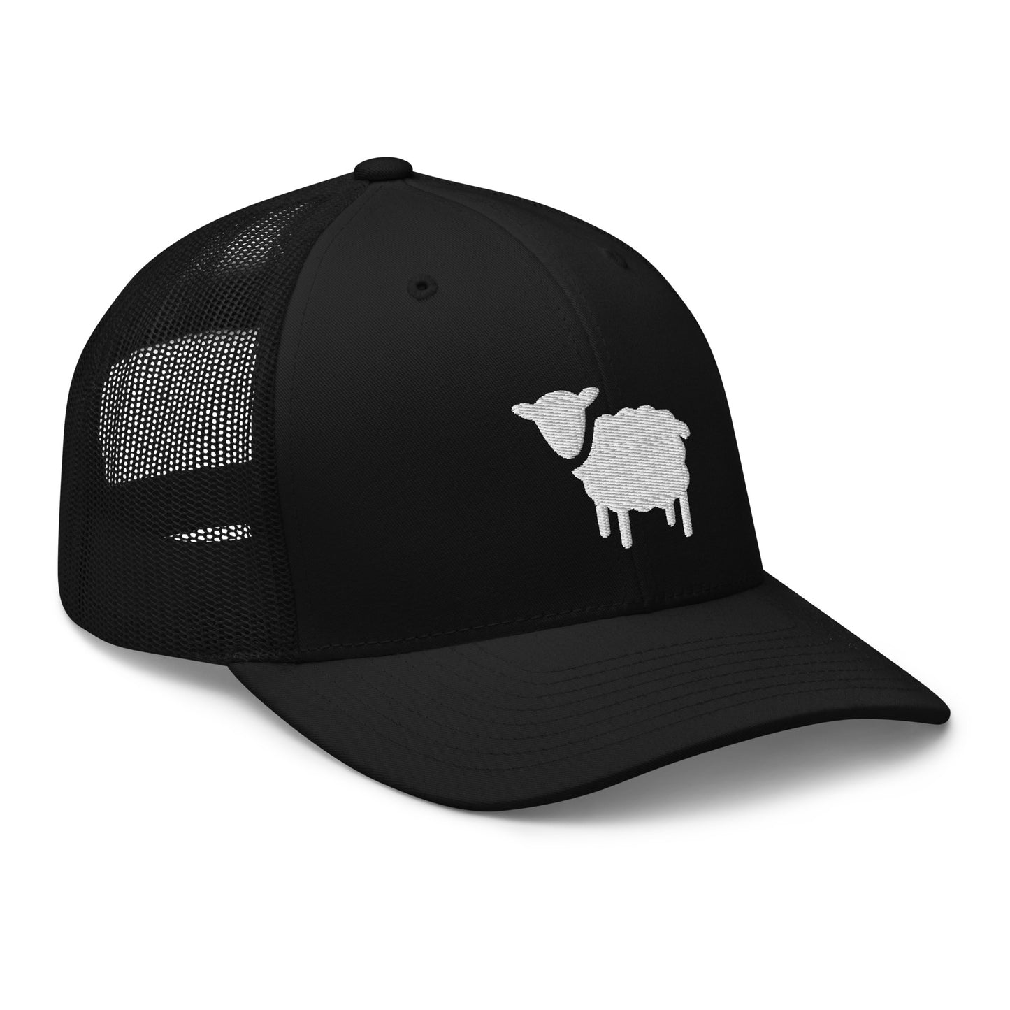 Sheep Trucker Hat - Black