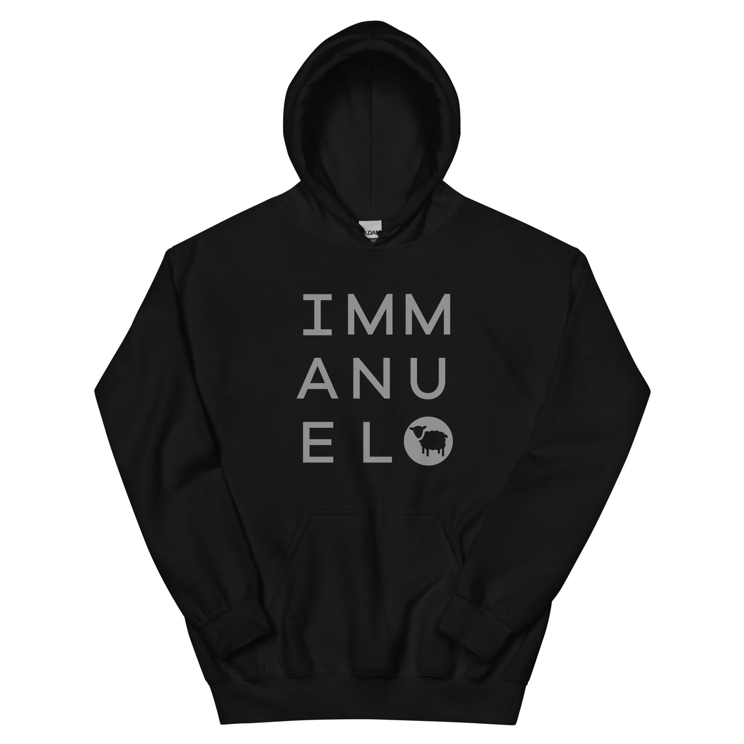 Immanuel Square Hoodie - Black