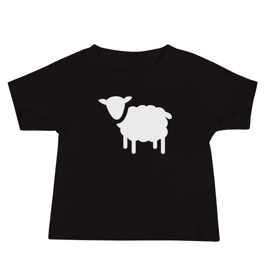 Sheep Baby Tee - Black