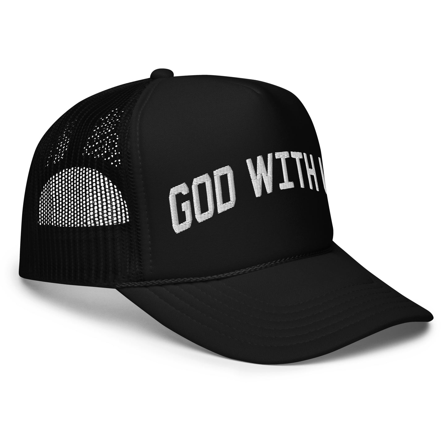 God With Us Foam Trucker Hat - Black