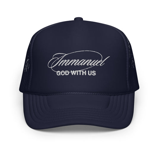 Immanuel Foam trucker Hat - Navy
