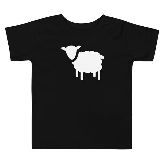 Sheep Toddler Tee - Black