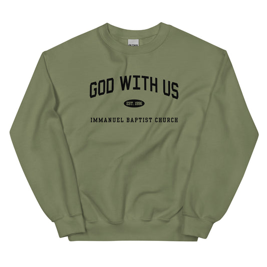 God With Us Sweatshirt - Military Green